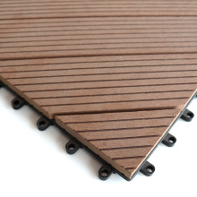 WPC Deck Tiles Waterproof Eco-Friendly DIY Composite Interlocking Flooring Tiles